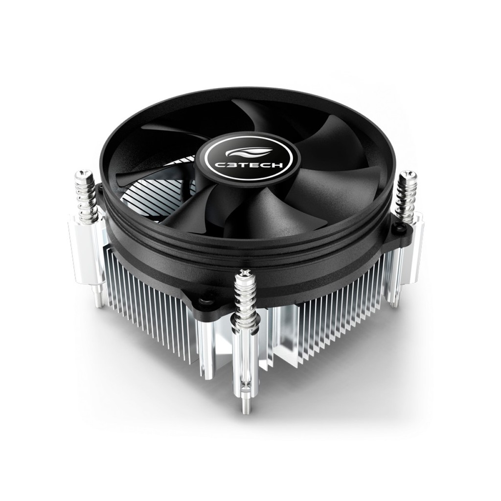Cooler Para Processador CPU FAN Intel Ventoinha 90mm Conector 3 Pinos Placa Mae LGA 1155/1150/1151