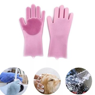 Par De Luvas Silicone Esponja Magicas Para Lava Louças Limpeza Geral Macia Multiuso Top Estilo em Oferta na Shopee