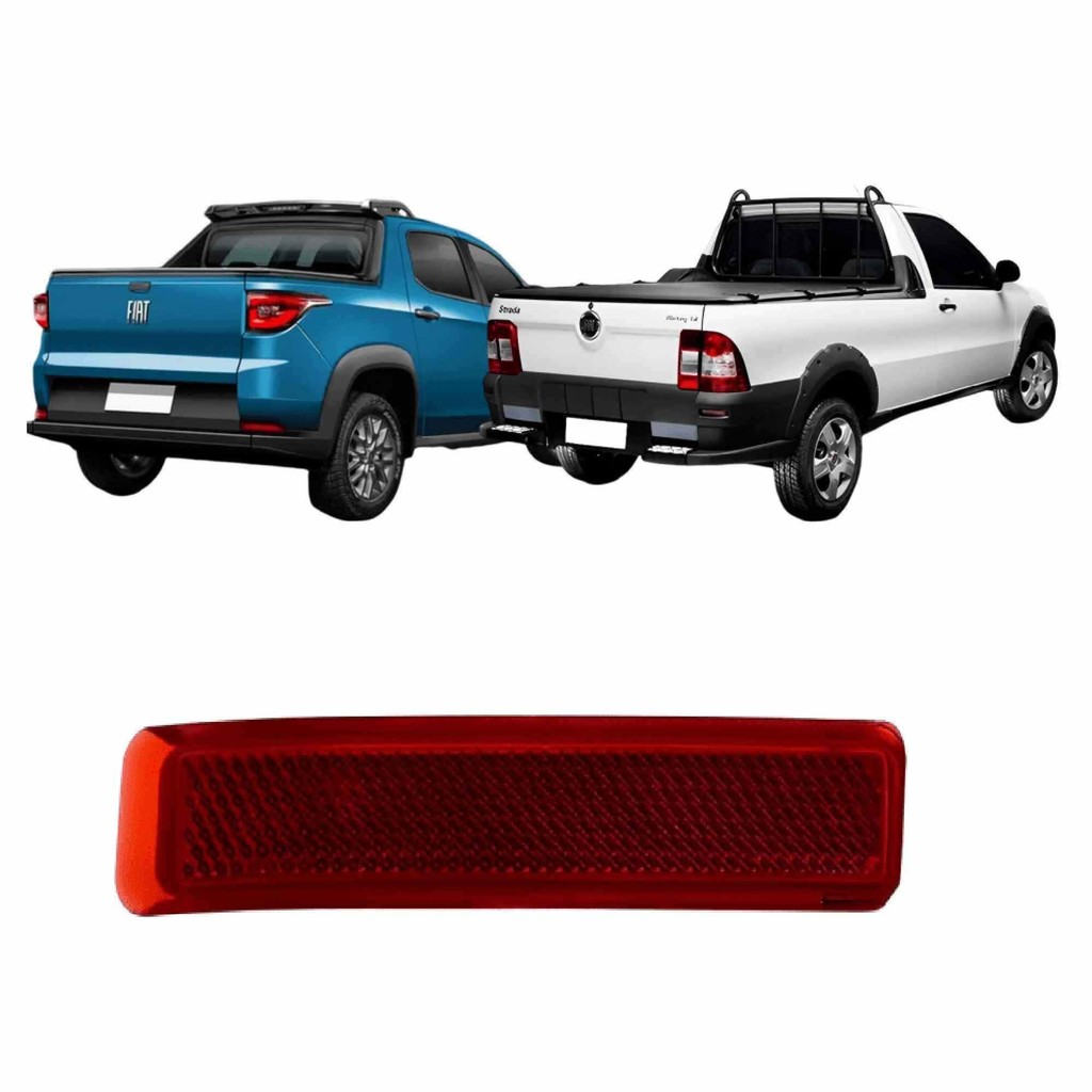 Lanterna Refletor Parachoque Traseiro Strada 2004 A 2012 Lado Direito em Oferta na Shopee