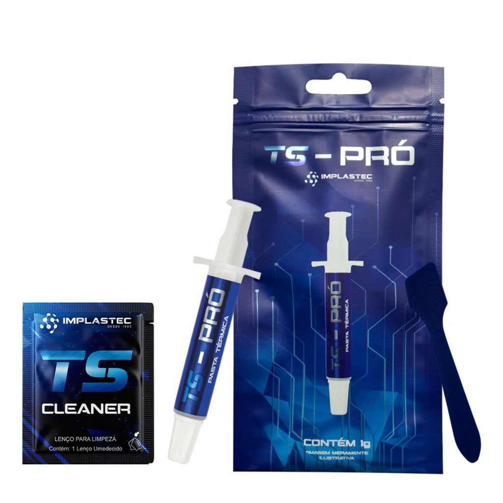 Pasta Térmica Implastec TS PRO - Seringa 1g - 6,2 W/mK - PATSP0110CX
