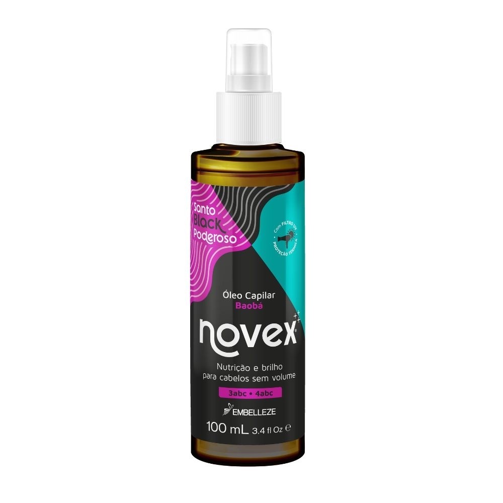 Óleo Capilar Novex Santo Black Poderoso 100ML em Oferta na Shopee