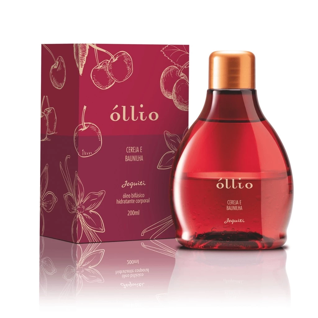Óleo Bifásico Corporal Óllio Cereja e Baunilha- 200 ml — imagem 1