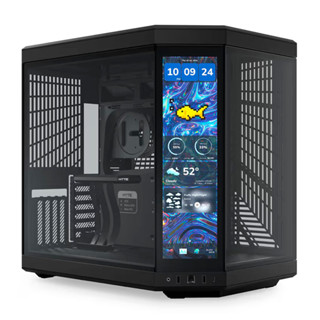 Gabinete HYTE Y70 Touch Infinite Pitch Black, Mid Tower, Display Touch 14.9" - CS-HYTE-Y70TTI-BB em Oferta na Shopee