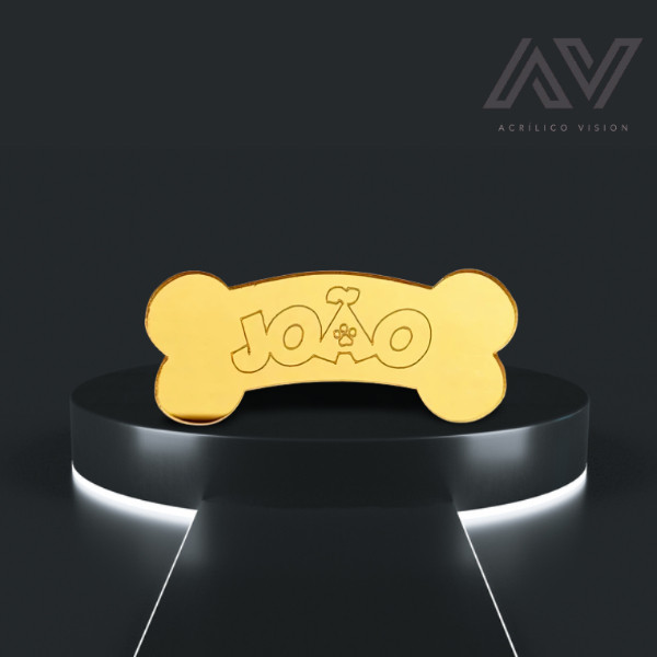 Kit Aplique Osso Com Nome Personalizado Tema da Patrulha em Acrílico 4cm em Oferta na Shopee