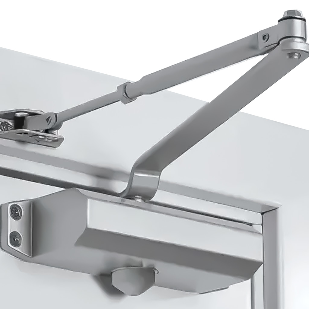 Mola Aérea Hidráulica Para Porta De Madeira Aço Fechamento Automático Até 55kg Profissional - Home & Living