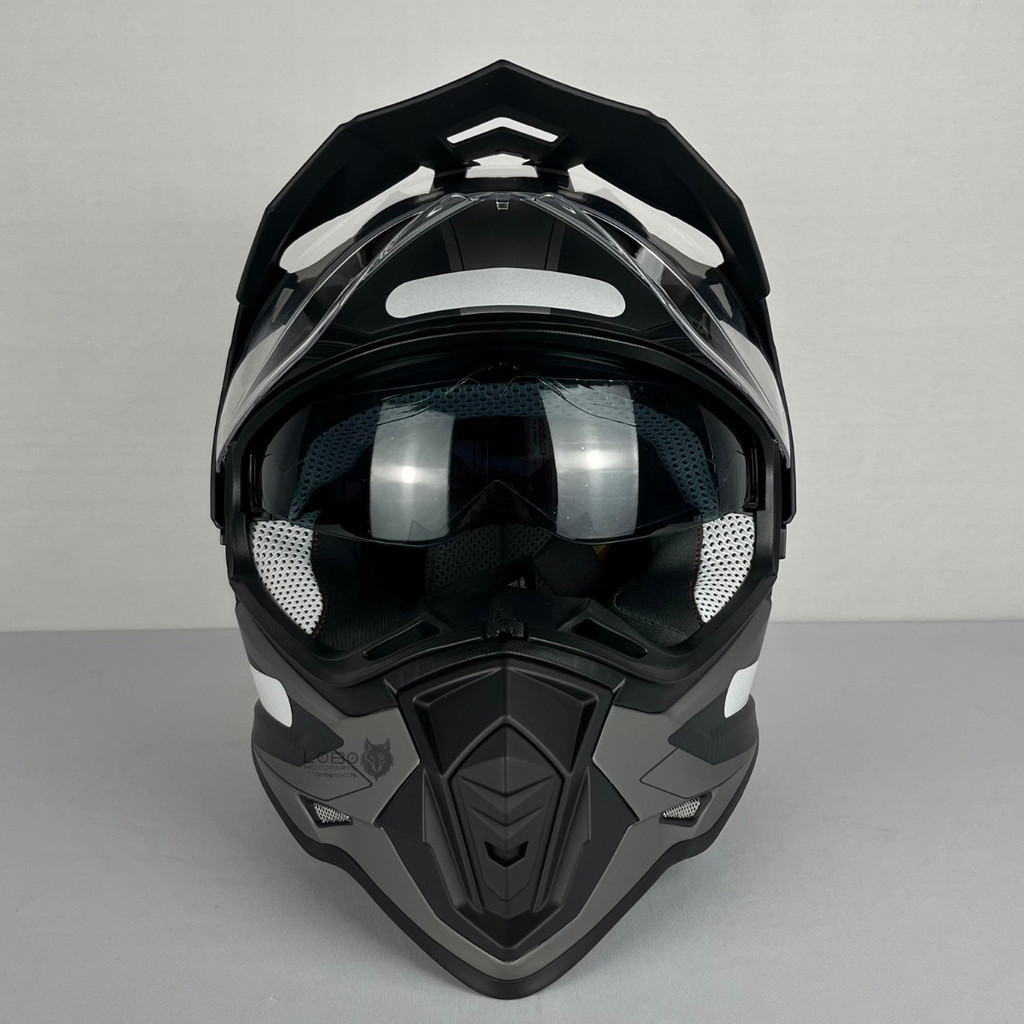 Capacete Para Moto Helt Cross Vision Glass Titanium Óculos Interno