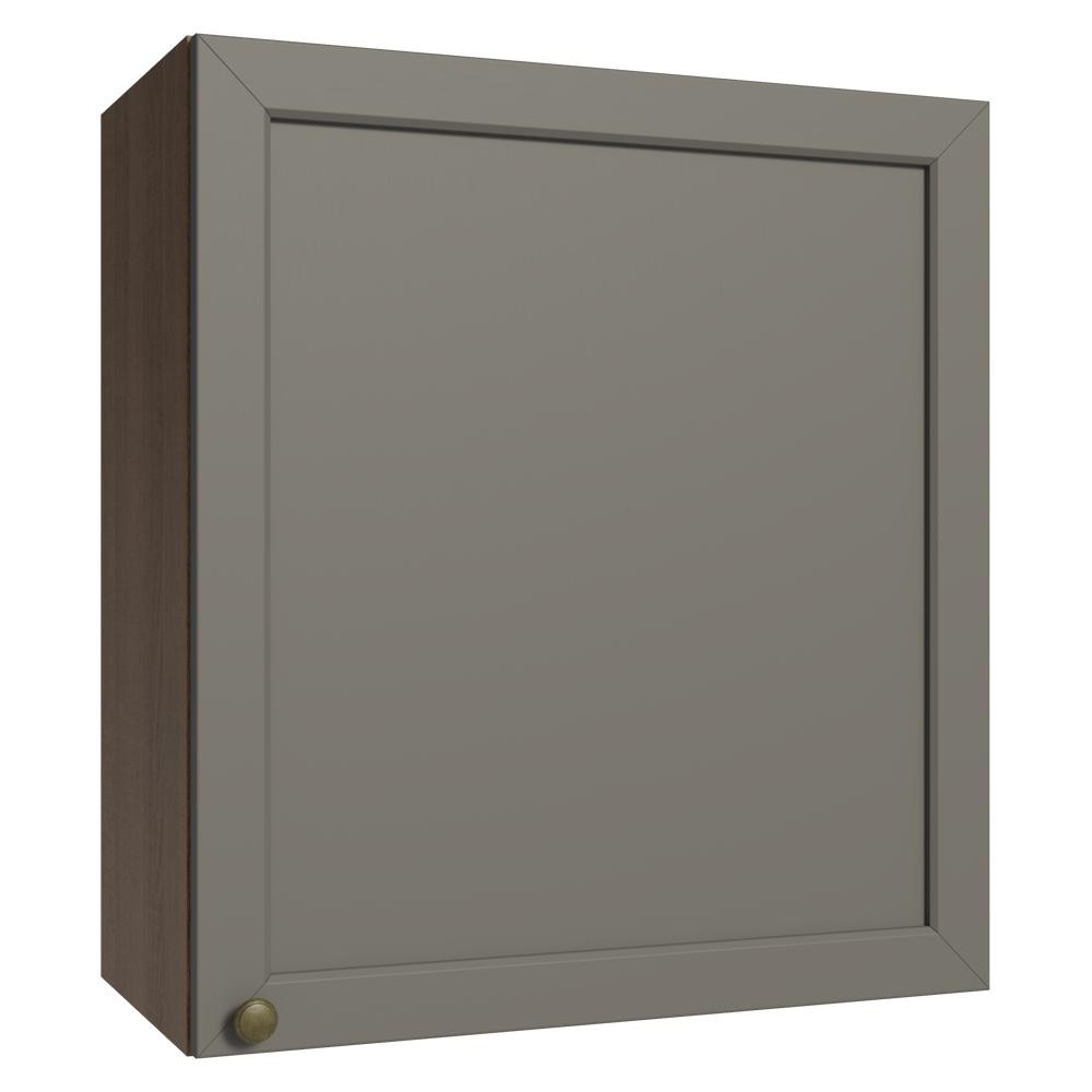 Armário Aéreo 60 cm 1 Porta Rustic/Cinza Vik Madesa