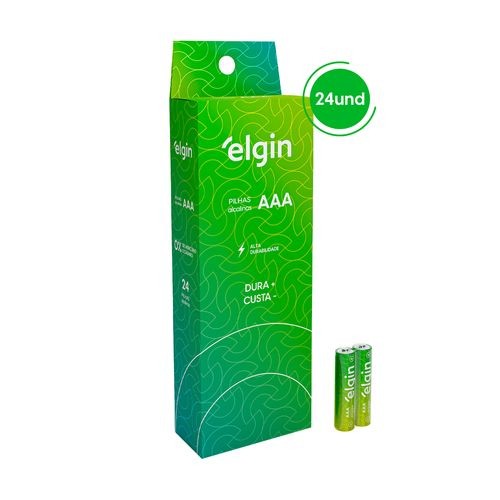 Pilha Alcalina AAA Palito - Tubo com 24 Unidades em Oferta na Shopee
