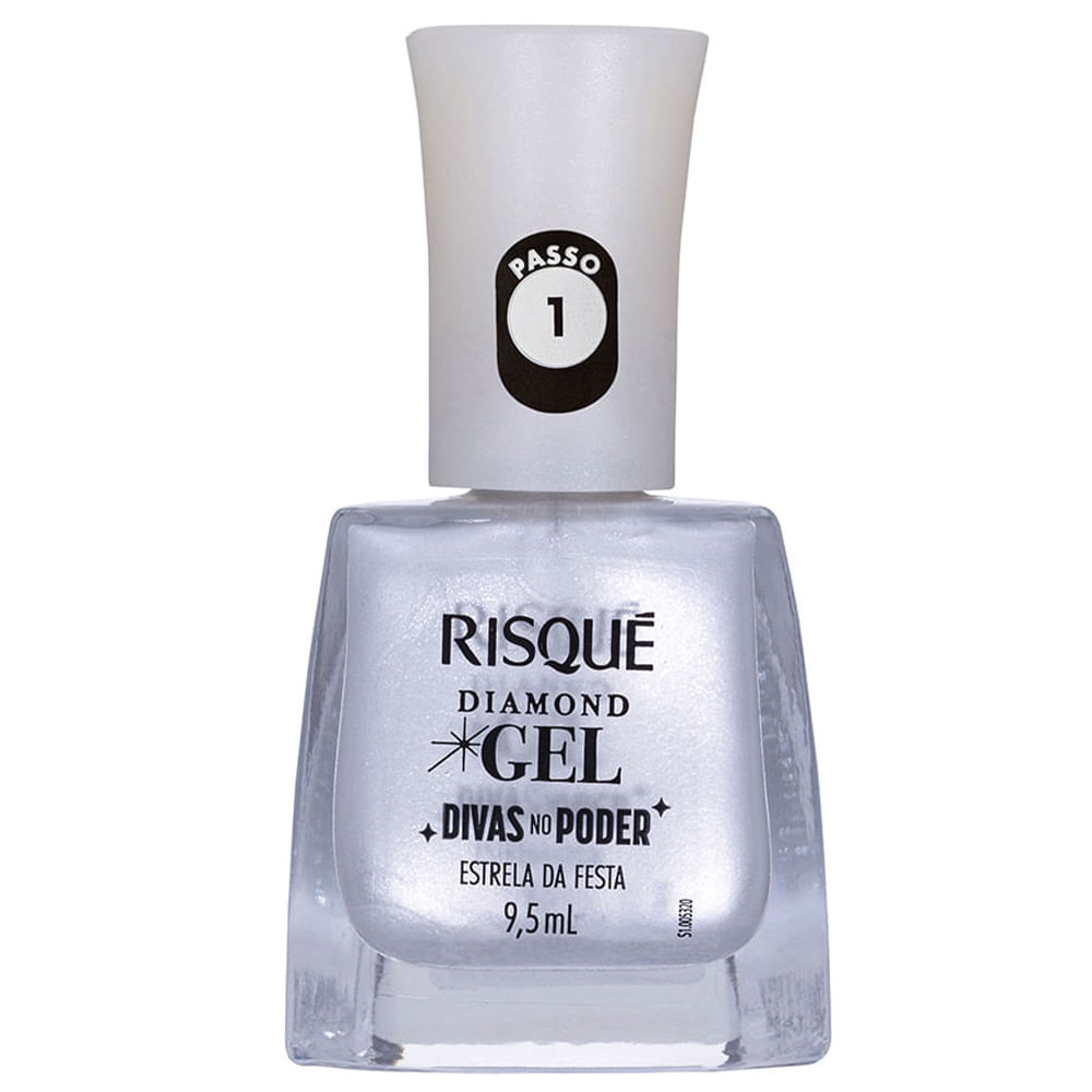 Esmalte Risqué Diamond Gel Divas No Poder Estrela Da Festa 9,5ml - Beauty