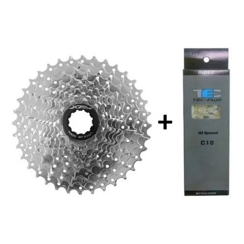 CASSETE 10V 11-36 XTIME + CORRENTE 10V TEC
