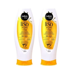 Kit Defrizante Protetor Térmico Meu Liso Muito Liso Salon Line 200ml (2 Unidades)