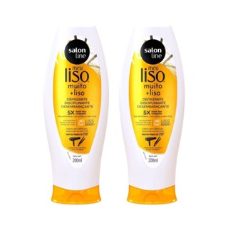 Kit Defrizante Protetor Térmico Meu Liso Muito Liso Salon Line 200ml (2 Unidades) em Oferta na Shopee
