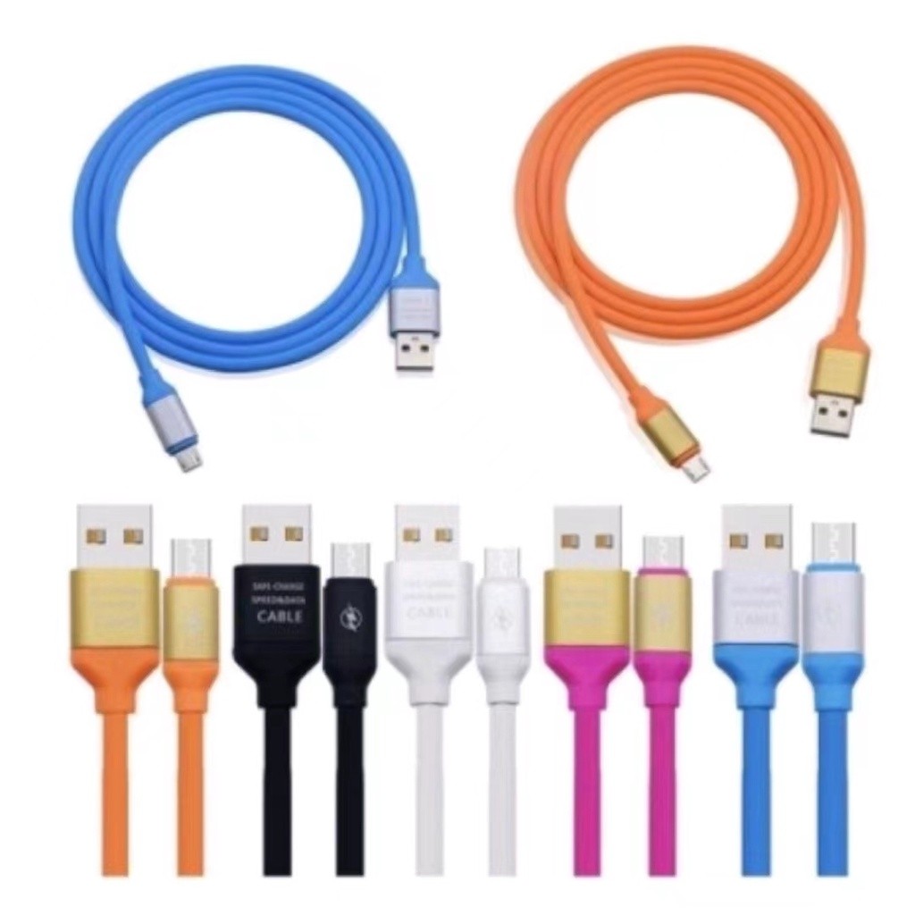 kit 10 un cabo carregador iphone/v8/typo-c  para celular cor aleatória