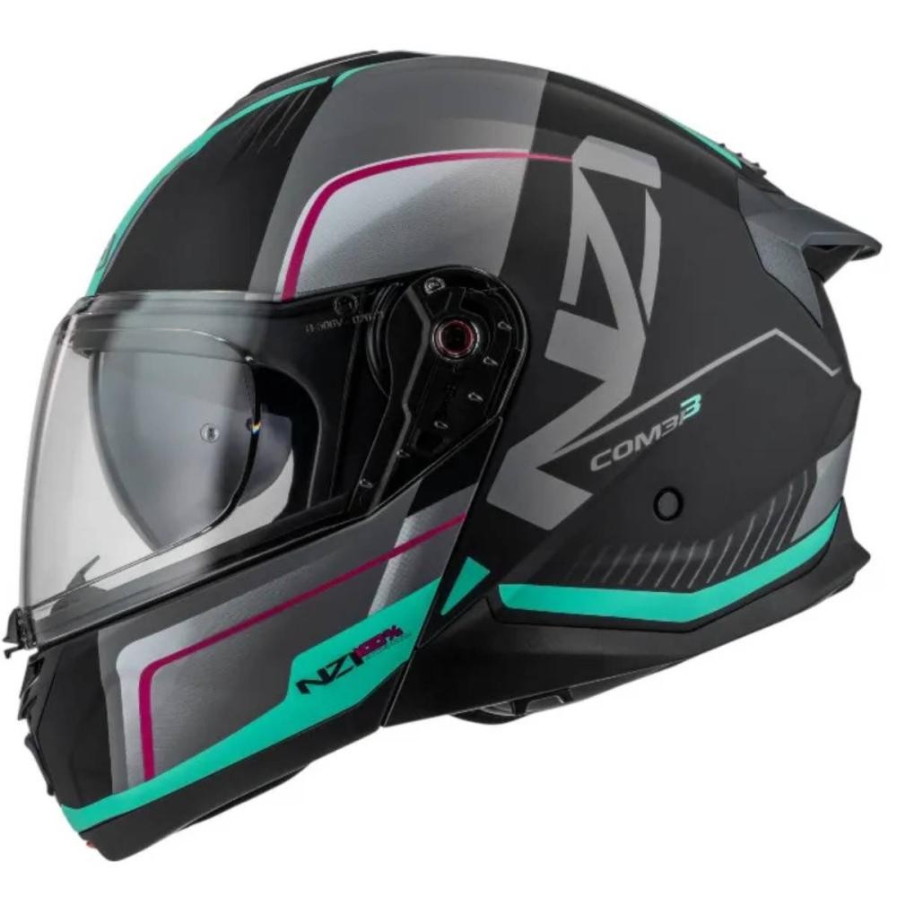 Capacete NZI Combi 3 Duo Orbe Articulado em Oferta na Shopee