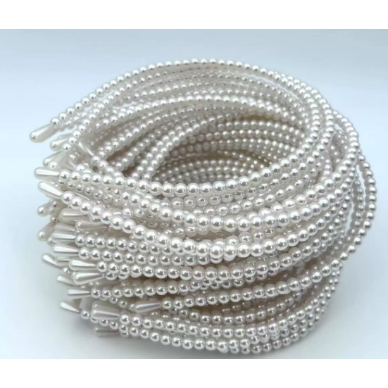 Kit 6/12/24/36 Unidades Tiara de pérola Geral para menina em Oferta na Shopee