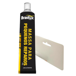 Massa Pequenos Reparos Automotiva 150g Brasilux + Espátula em Oferta na Shopee