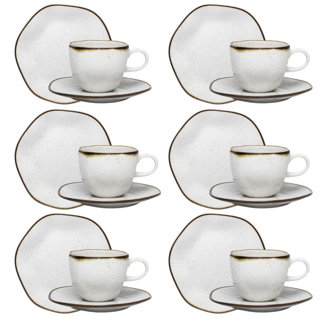 Jogo Lanche/Chá 18 peças Oxford Ryo Maresia em Oferta na Shopee