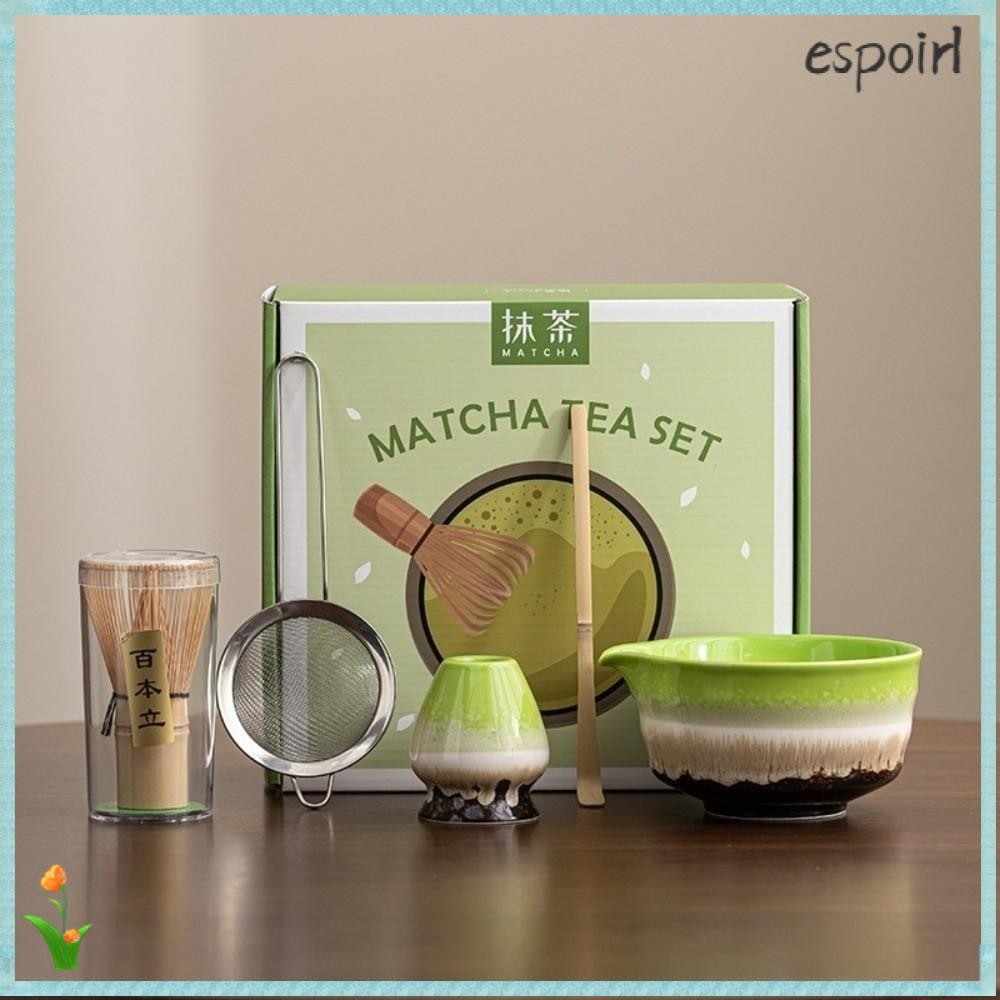 ESPOIR Escova Matcha , Colher Palitos De Chá Conjunto Japonês , Tigela De Jogo Reutilizável Ferramentas De Fabricação De em Oferta na Shopee