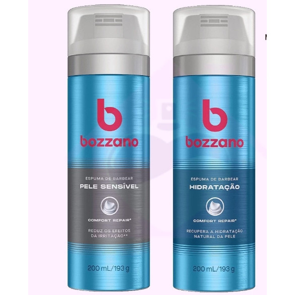 Bozzano Espuma de Barbear 200 ML ( HIDRATAÇÃO ou PELE SENSÍVEL)