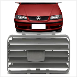 Tela Grade Difusor Ar Painel Gol Parati Saveiro G3 99 2000 A 2005 Cinza Flanel