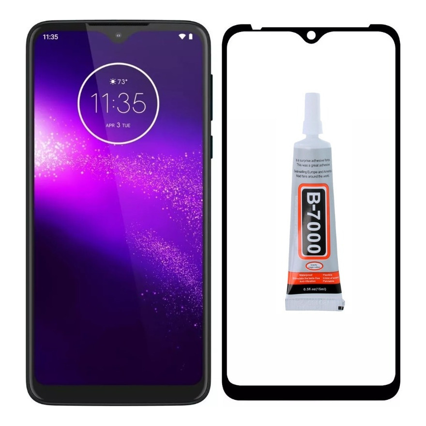 Frontal Tela Compativel Touch P/ Moto G8 Play / One Macro + Cola + Peli PREMIUM  - LOJA SHOPPE 3