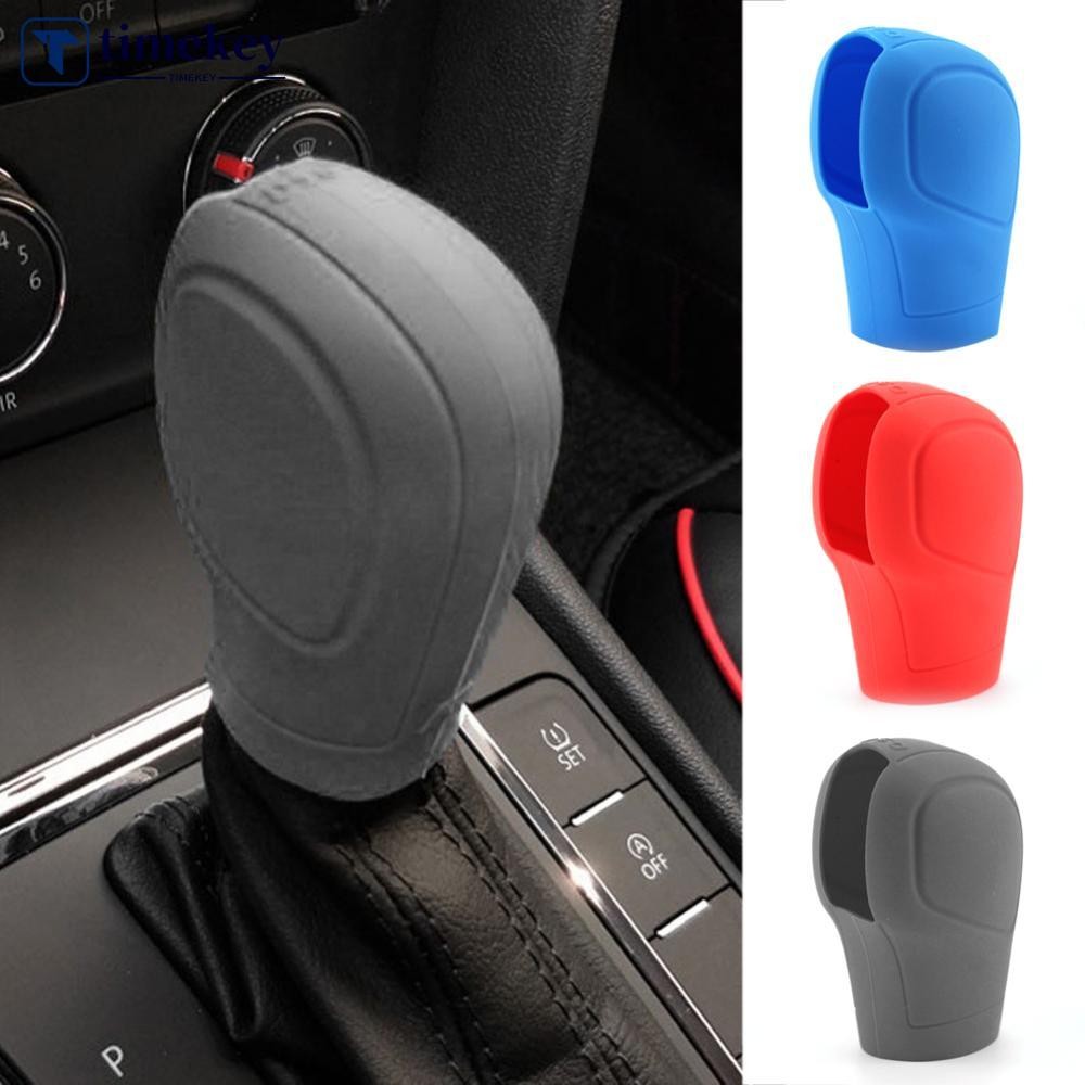 TIMEKEY Silicone Universal Caso Do Carro Engrenagem Cabeça Shift Colares Knob Apertos Capa Alavanca De Mudança Decoração