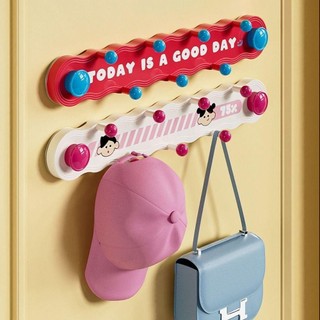 Cabide Infantil de Parede com Ganchos Decorativos · Estilo Fofo · Para Bonés, Bolsas e…