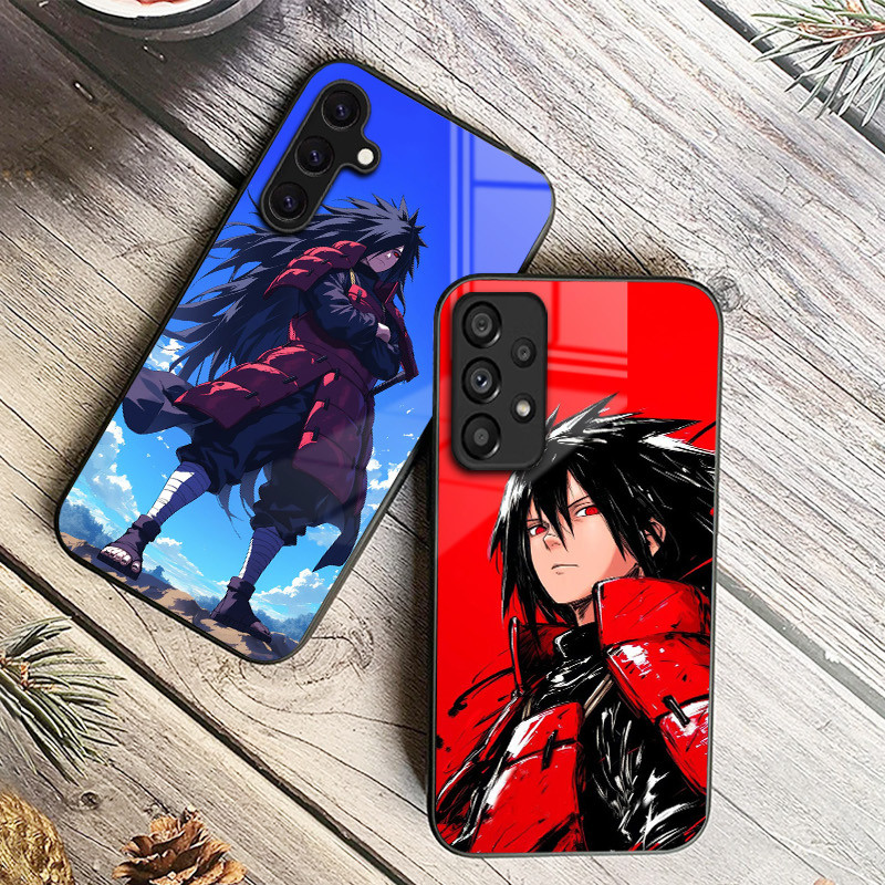 Naruto Madara Uchiha Capa De Telefone De Vidro Para Samsung Galaxy A14 A16 A30 A22 A32 A33 A34 A40 A42 A55 4G A52 A53 A5