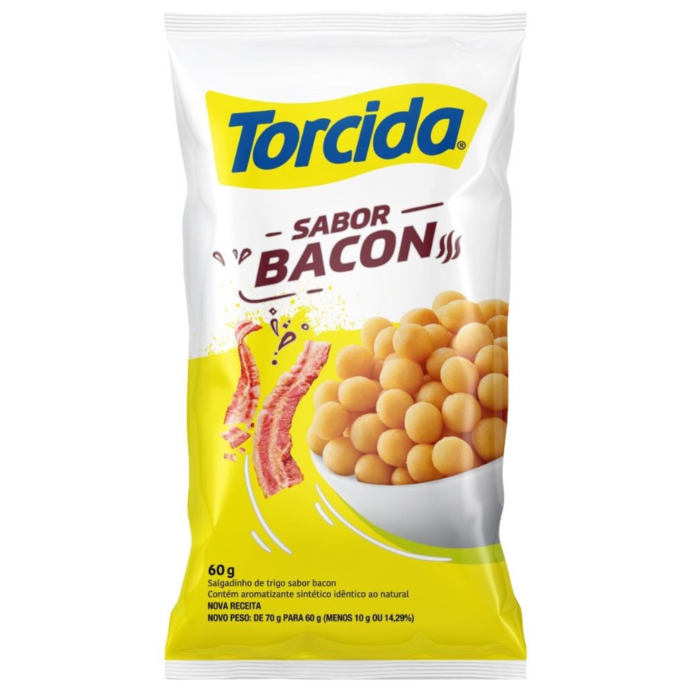 Salgadinho de Trigo Torcida Bacon 60g - Food & Beverages