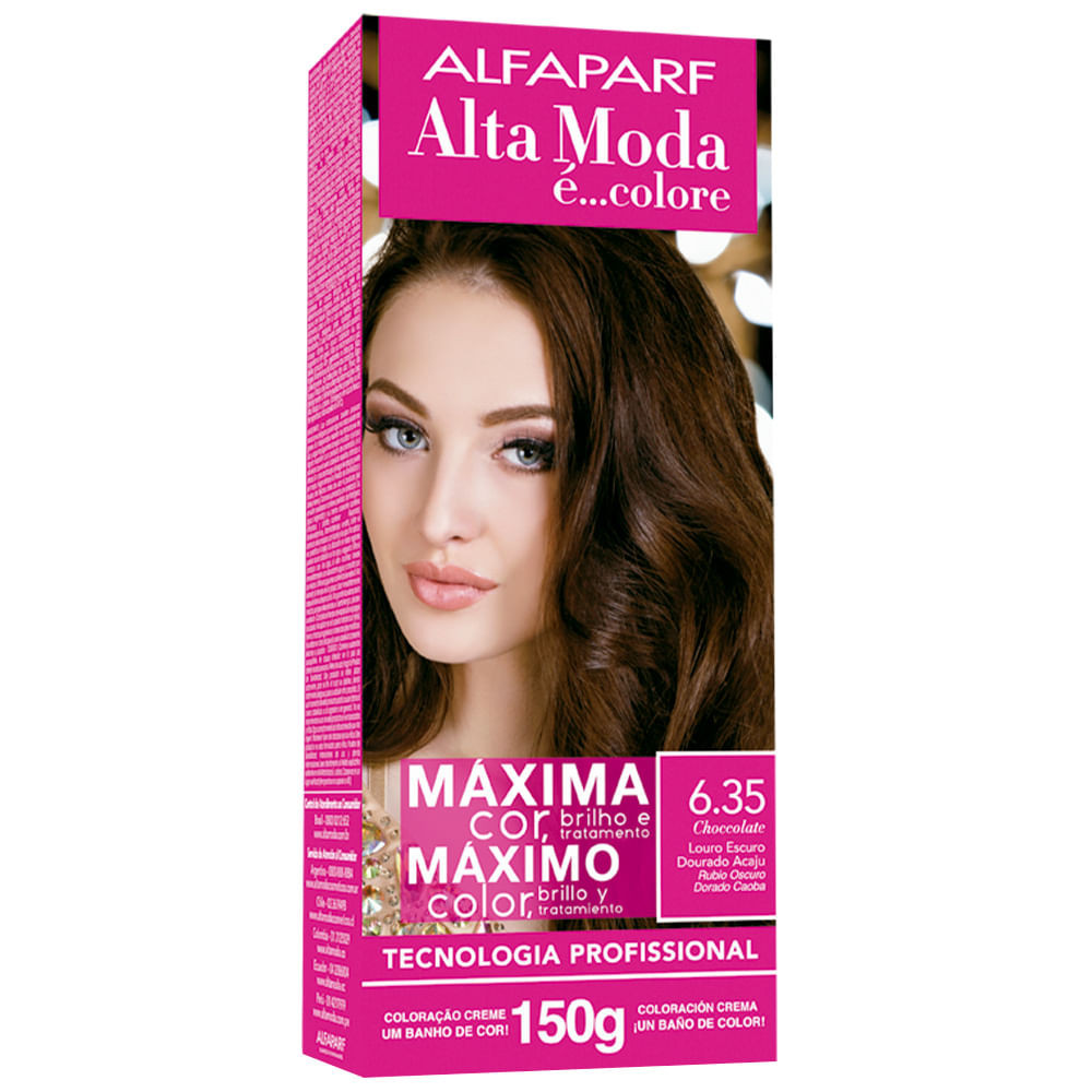 Tintura Creme Altamoda Alfaparf Choccolate 6.35 Kit - Beauty
