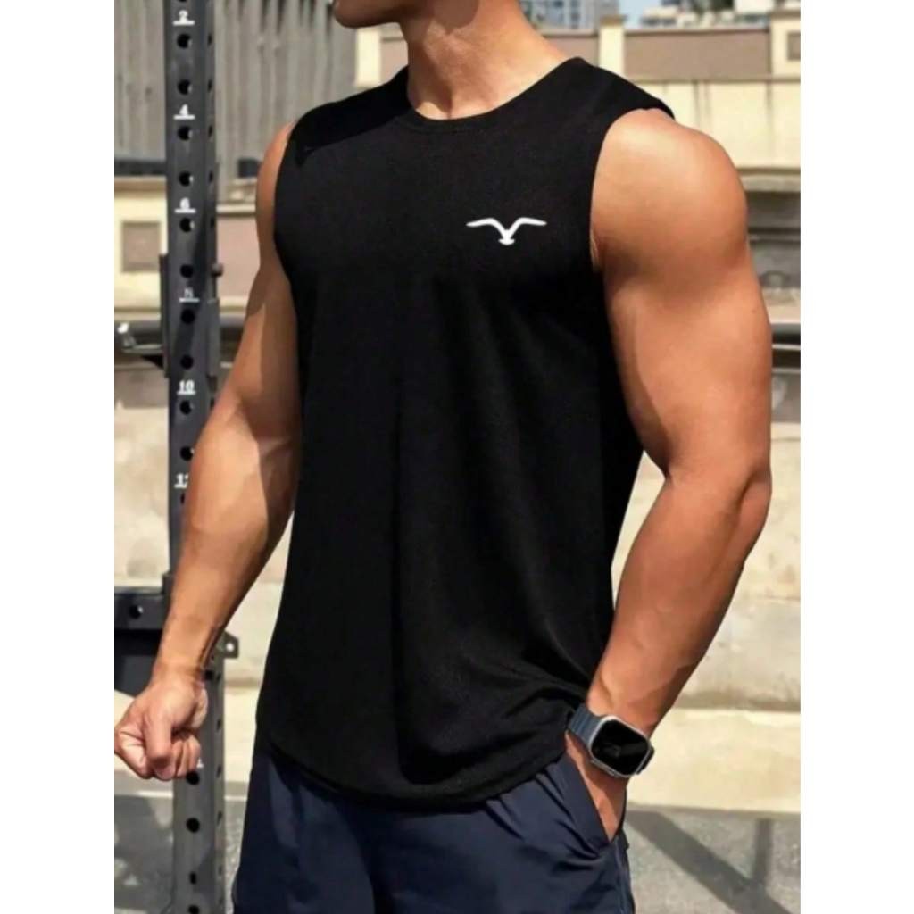 Camisa Regata Masculina Pássaro Cavada Ave Sem Manga
