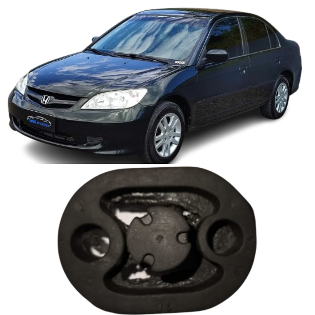 Borracha Coxim Escapamento Traseiro CIVIC 2006