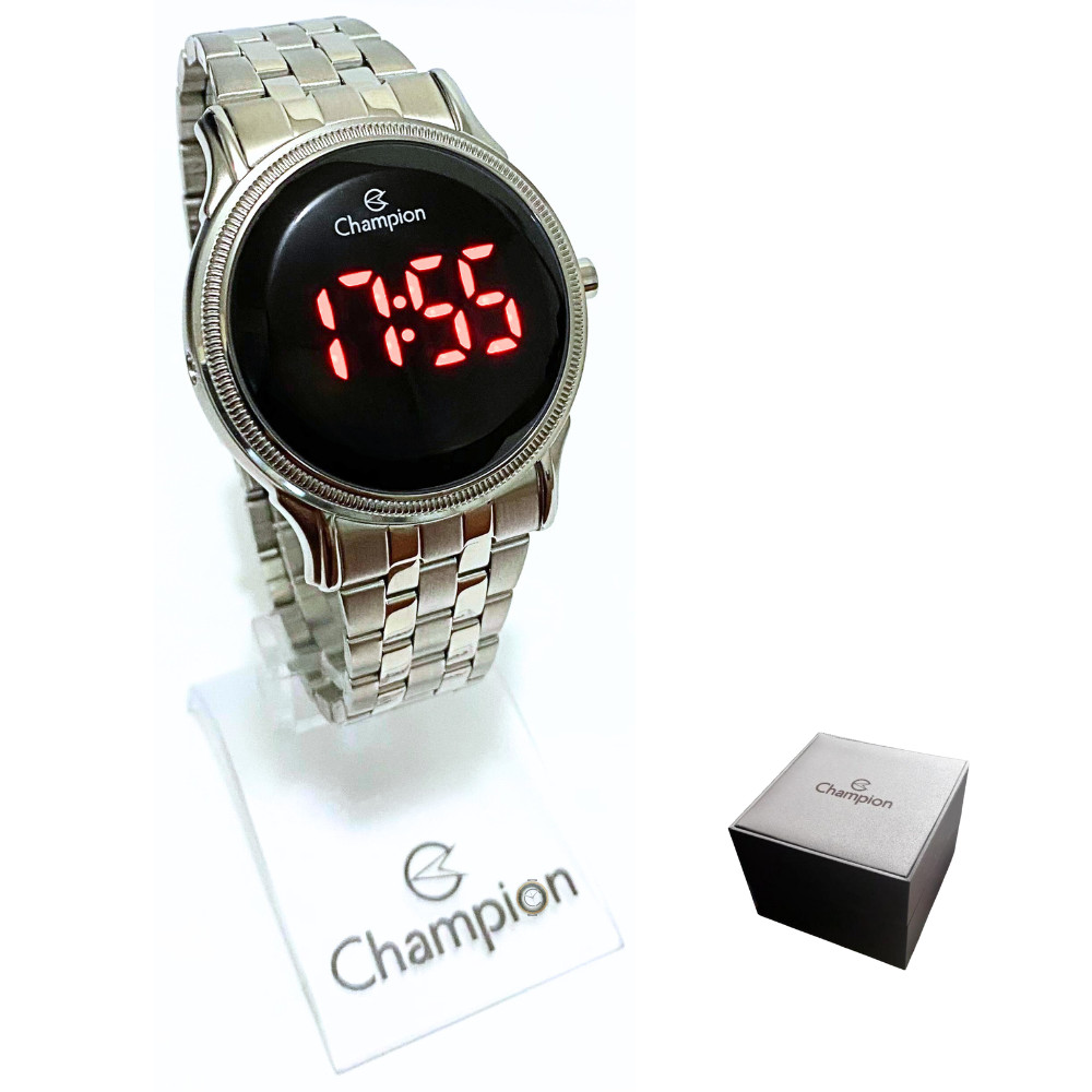 Relógio Champion Feminino Digital Led Prateado CH40204T em Oferta na Shopee