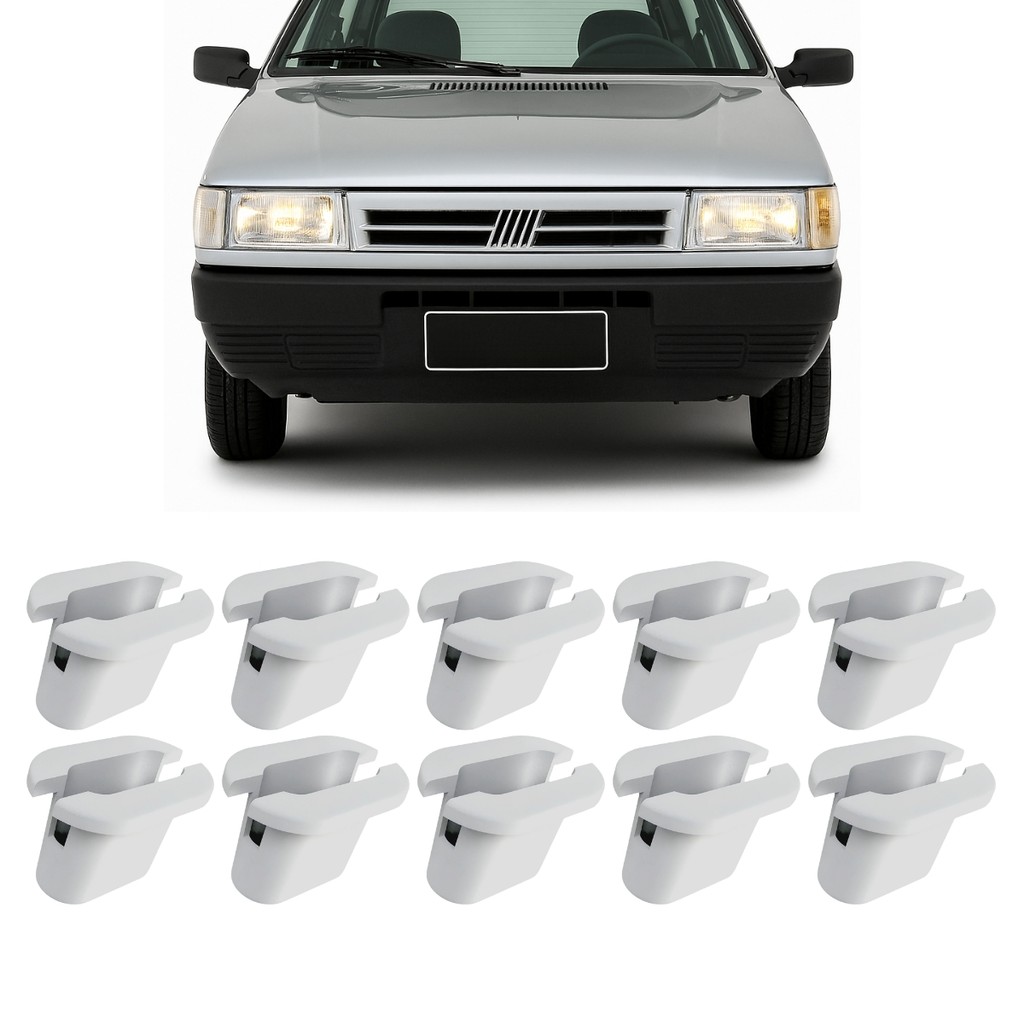 Kit Bucha Trava Fixação Grade Radiador Uno Fiorino 1985 a 2004 Elba 1985 a 1996 Premio 1985 a 1994