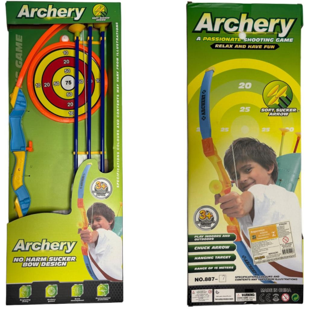 Arco E Flecha Com Ventosa Archery Help Toys Infantil Esporte
