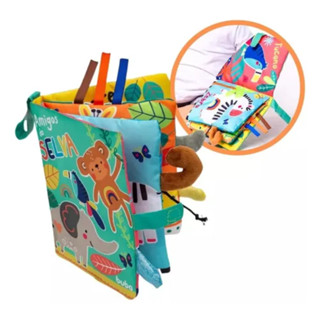 Livro De Atividades Jungle Sensoriais Para Bebe Texturas Cores - Buba em Oferta na Shopee