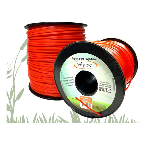 Fio Nylon Roçadeira 3mm Redondo Rolo Bobina 2kg 246 Mts