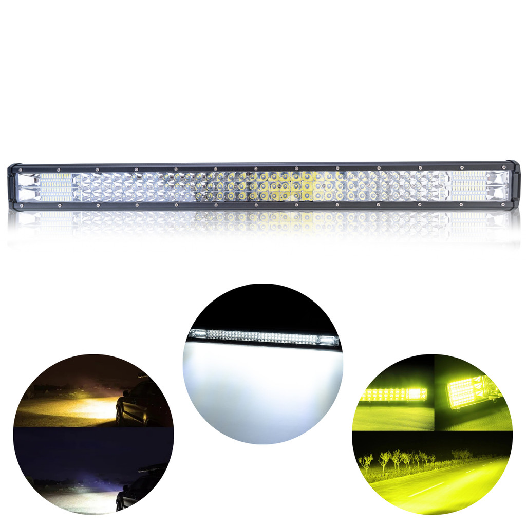 Barra De Led 432w 80cm S10 Ranger Hilux F250 Dual Collor