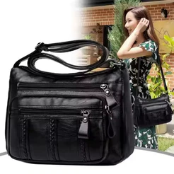 CHENXIAOHONG Bolsa Feminina de Couro PU Macio, Transversal e de Ombro, Moderna e Espaçosa para Mamãe, Alça Ajustável