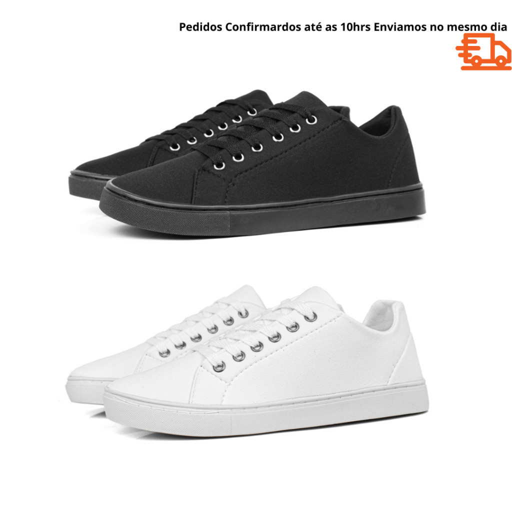 Kit 2 Tênis Casual Masculino Sapatênis Adulto Estiloso Na Moda Barato Leve