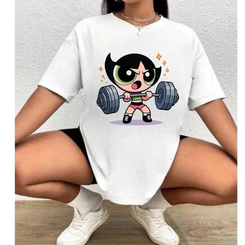 Camisa Blusa Feminina Camiseta Academia Estilo Fitness Super Poderosa Lançamento Oferta