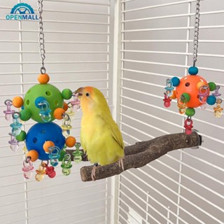OPENMALL Colorido Papagaio Plástico Subir Mordida Mastigar Brinquedo Pássaros Gaiola Decoração Para Periquito Calopsita  em Oferta na Shopee