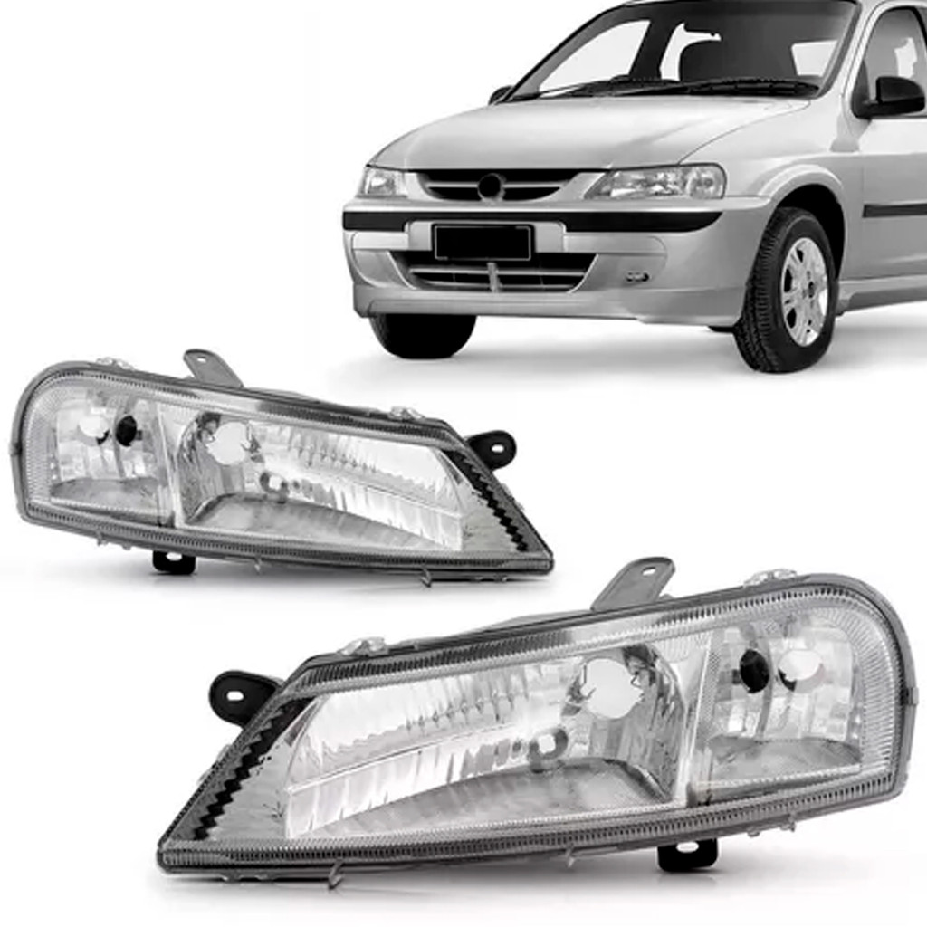 Farol Celta 2000 2001 2002 2003 2004 2005 2006 Carcaça Cinza em Oferta na Shopee