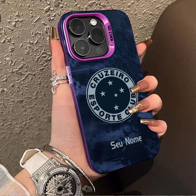 Capinha Resistente A Choques de Cruzeiro Esporte para iPhone 11 normal 13 x xr xsmax 12 14 15 16 pro max 16 Plus capinha