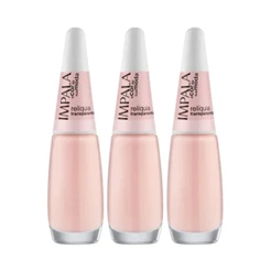 Kit 3 Esmalte Impala A Cor Da Moda Relíquia Transparente