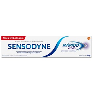 Creme Dental Sensodyne Rápido Alívio 90g em Oferta na Shopee