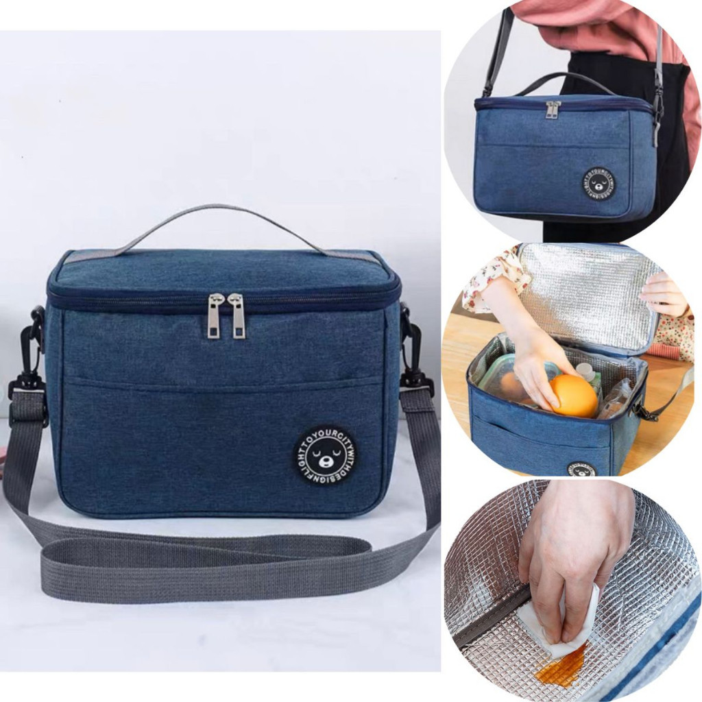 Bolsa Térmica de Mão a Prova D'água Para Levar Sucos, Lanches e Marmitas Alta Qualidade em Oferta na Shopee