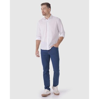 Calça Slim Masculina Cintura Média Em Flex Jeans em Oferta na Shopee