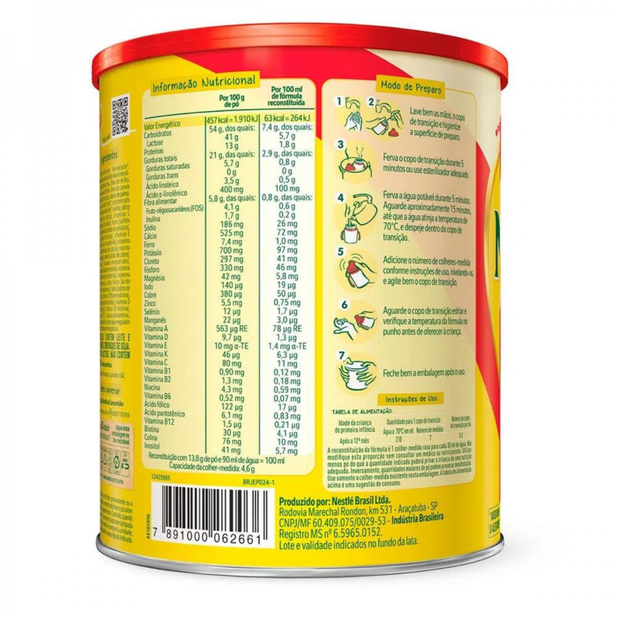 Ninho Fases 1+ Composto Nestle Lacteo 800g