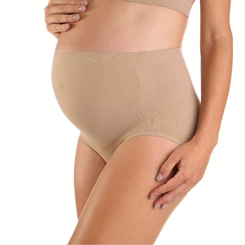 Calcinha Maternity sem Costura Bege